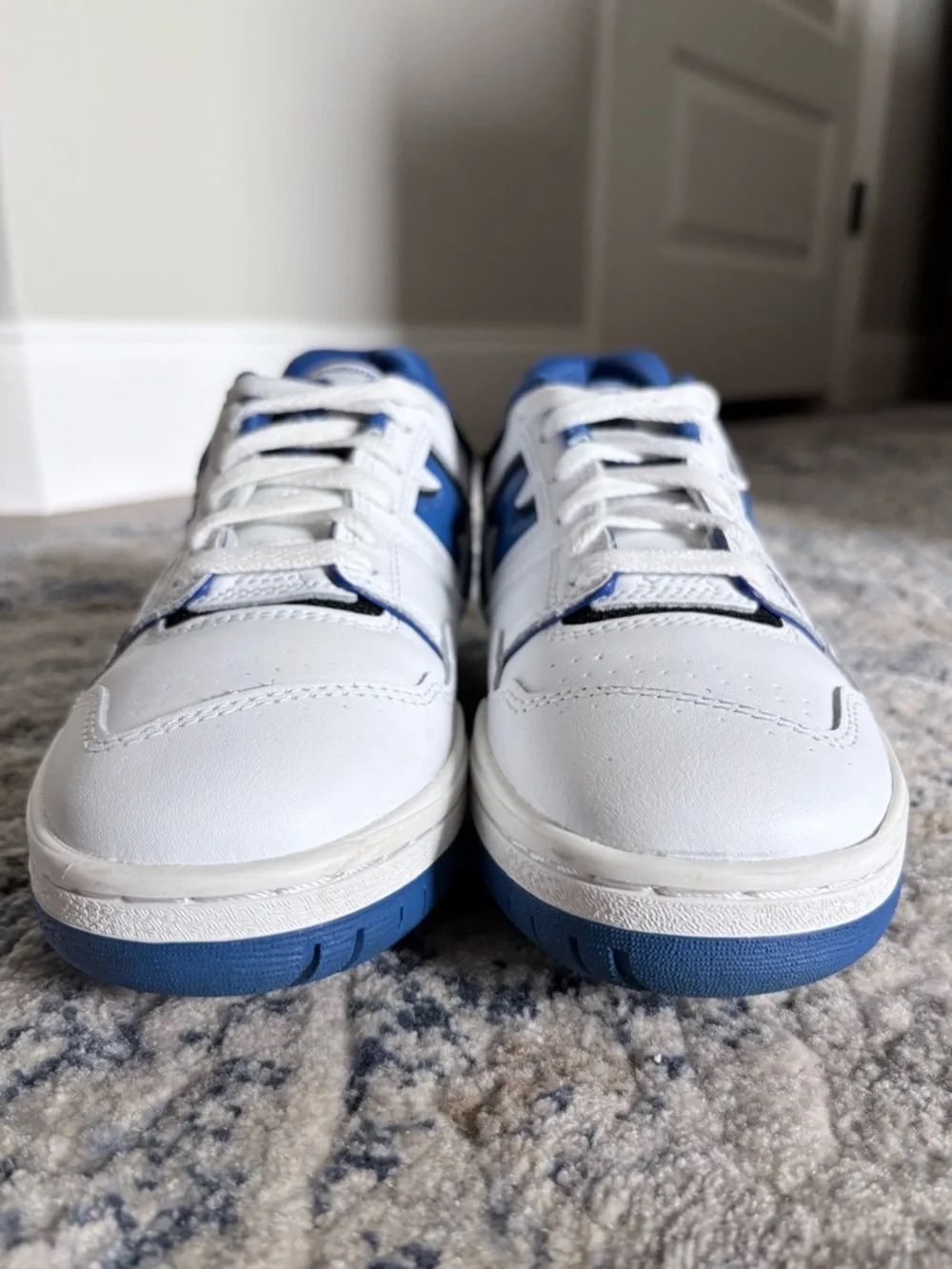 New Balance 550 White Team Royal Blue Sneakers Men 6.5 Women 8